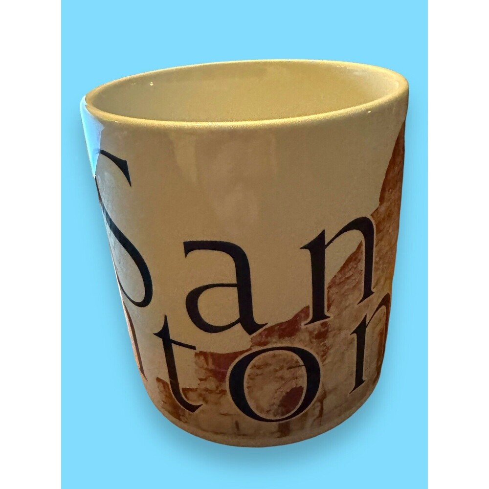 Starbucks Cup Collector Series City Coffee Mug 1994 San Antonio Texas Alamo Rare